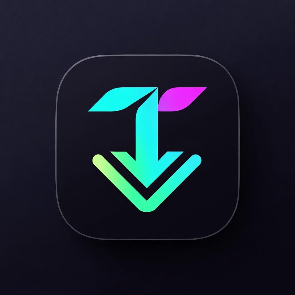 TikSnap - Product Hunt launch logo and brand identity