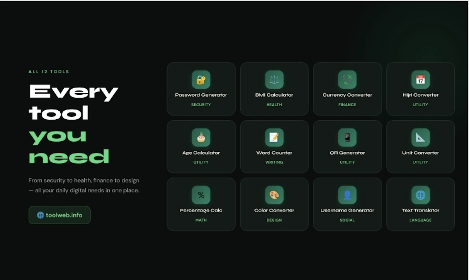 ToolWeb screenshot 1