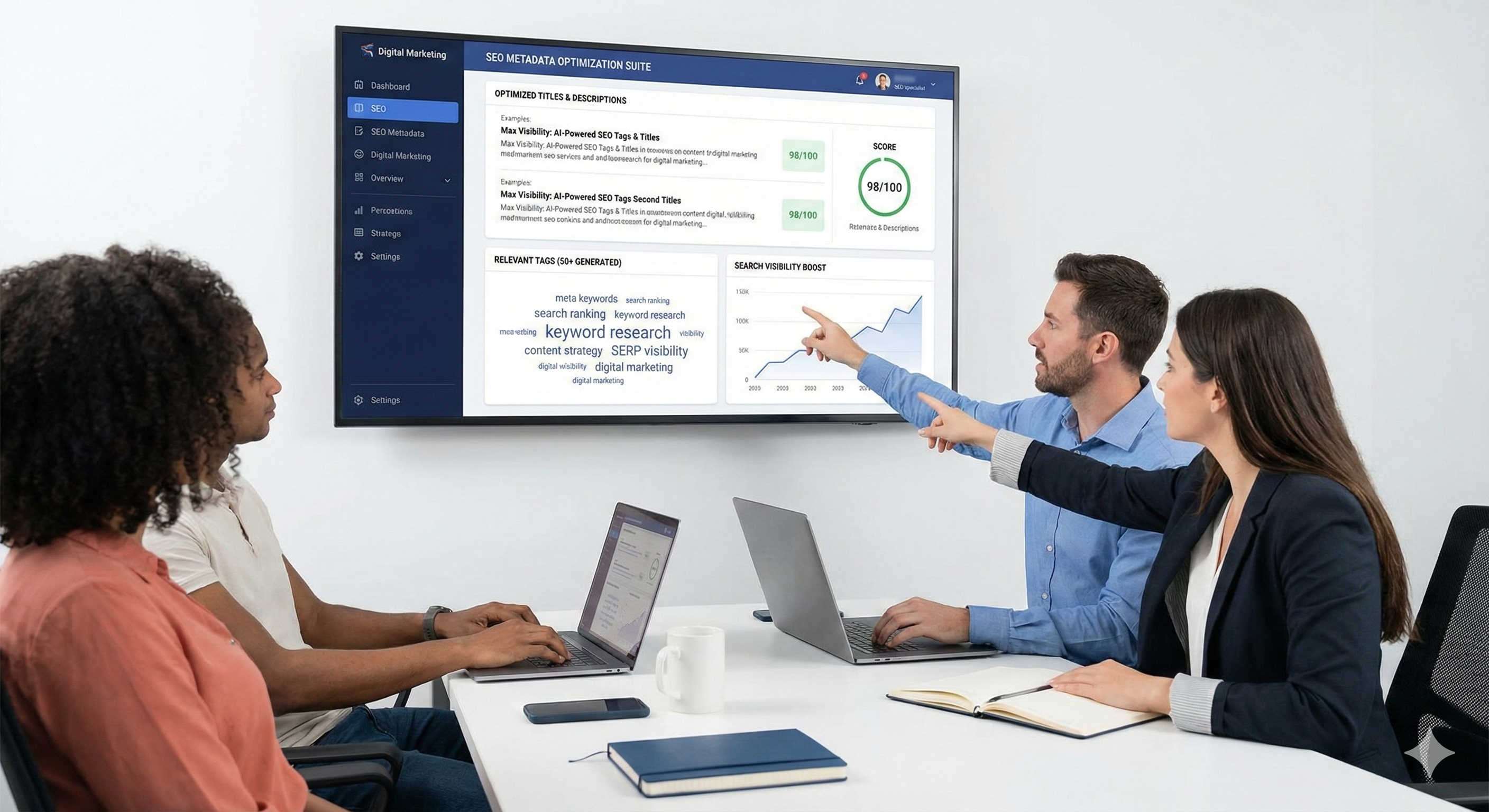 Prompt SEO Nest - Main product screenshot demonstrating key features and user interface