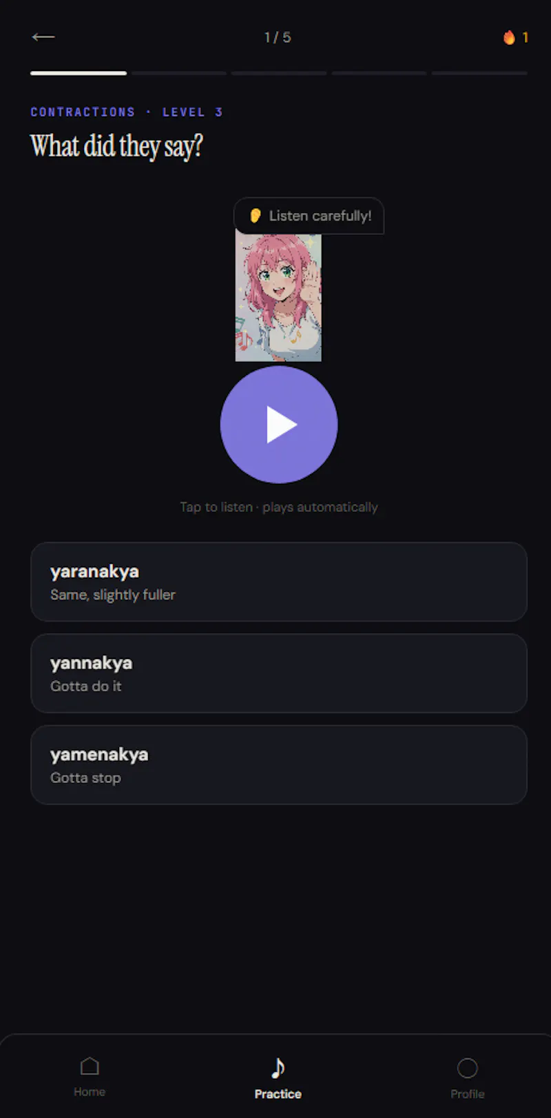 Otoclip — Real spoken Japanese screenshot 3