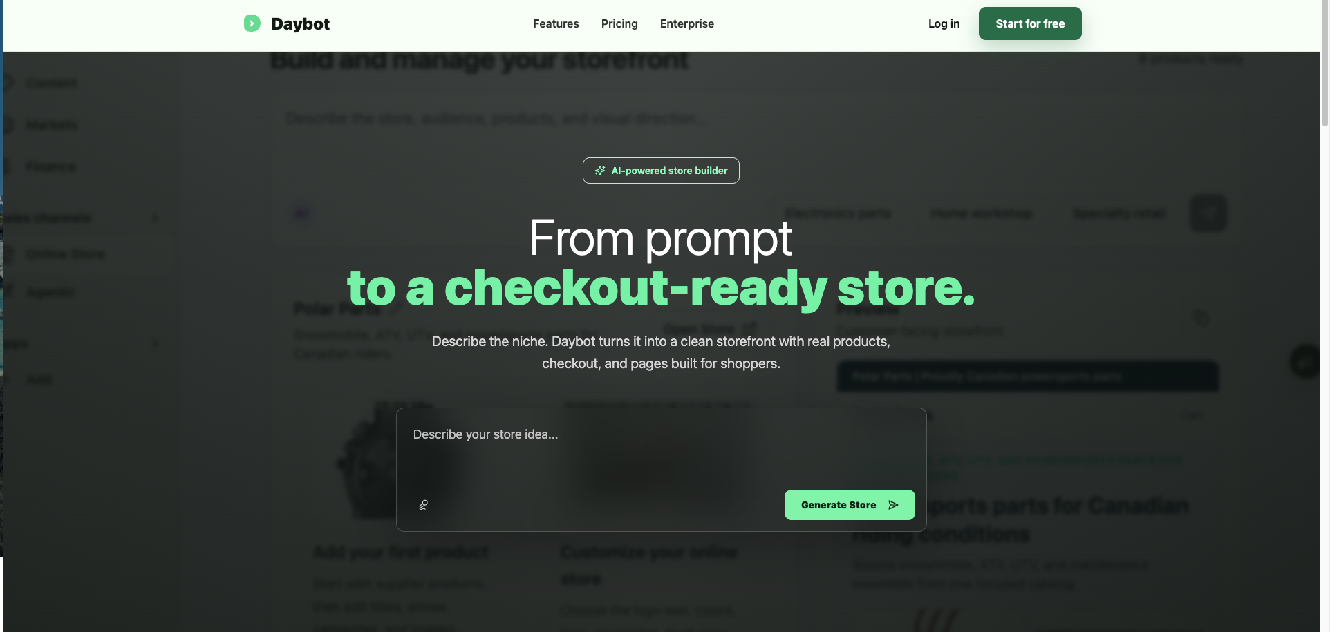 Daybot Storebuilder gallery image