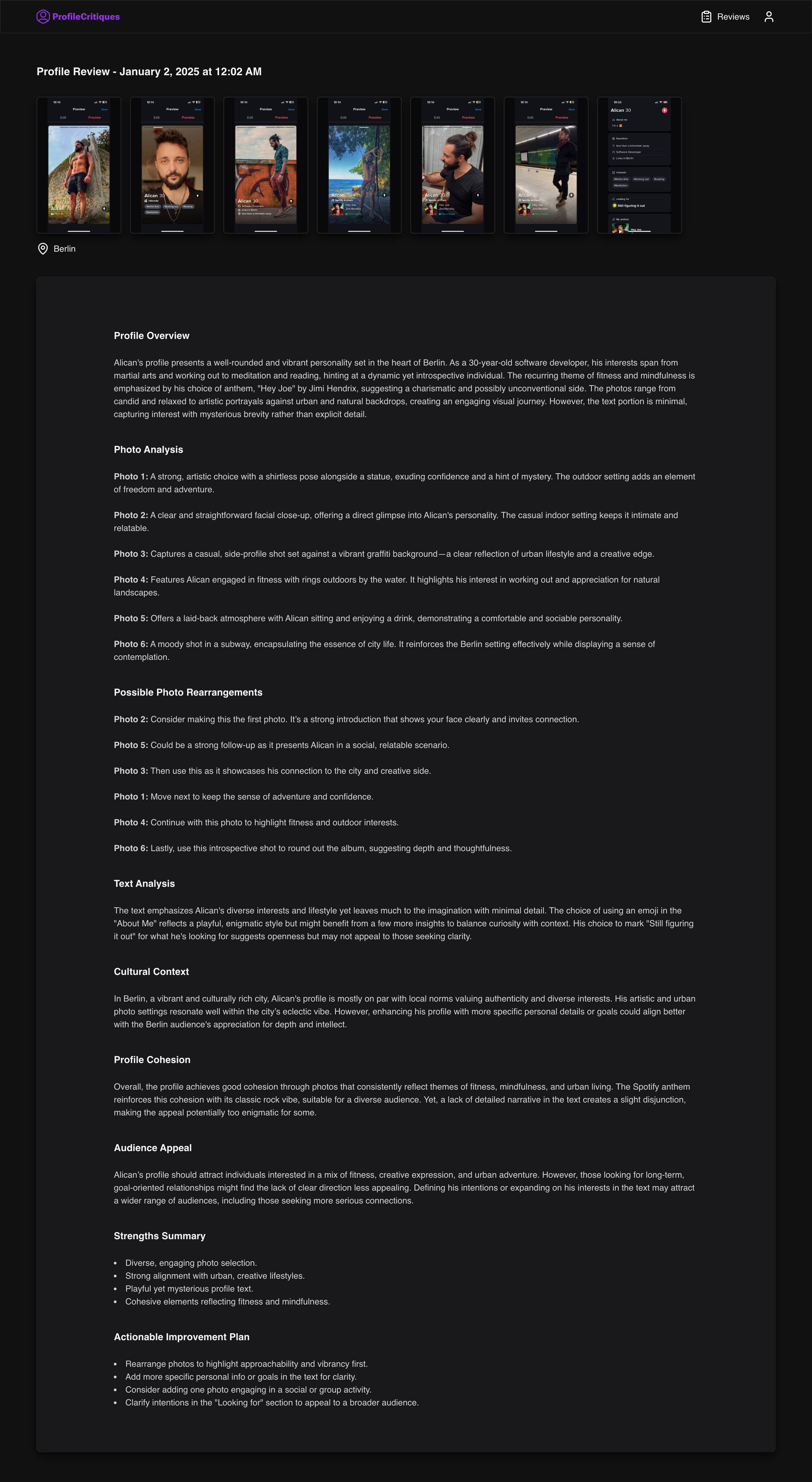 ProfileCritiques gallery image