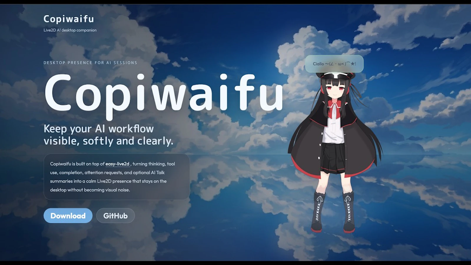 Copiwaifu screenshot 1 (video preview)