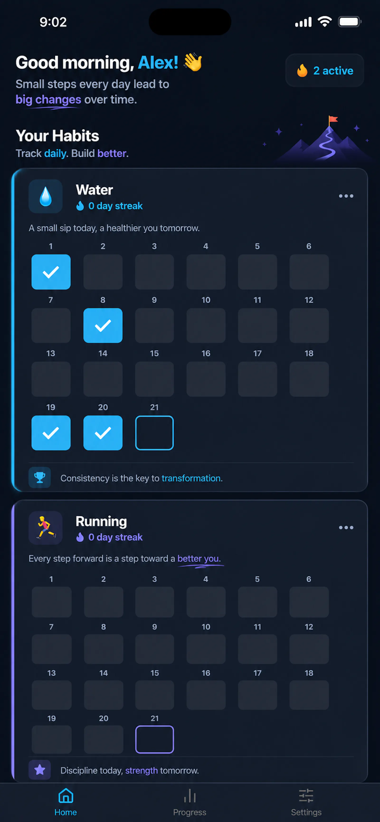 HabitDay - Habit Tracker screenshot 2