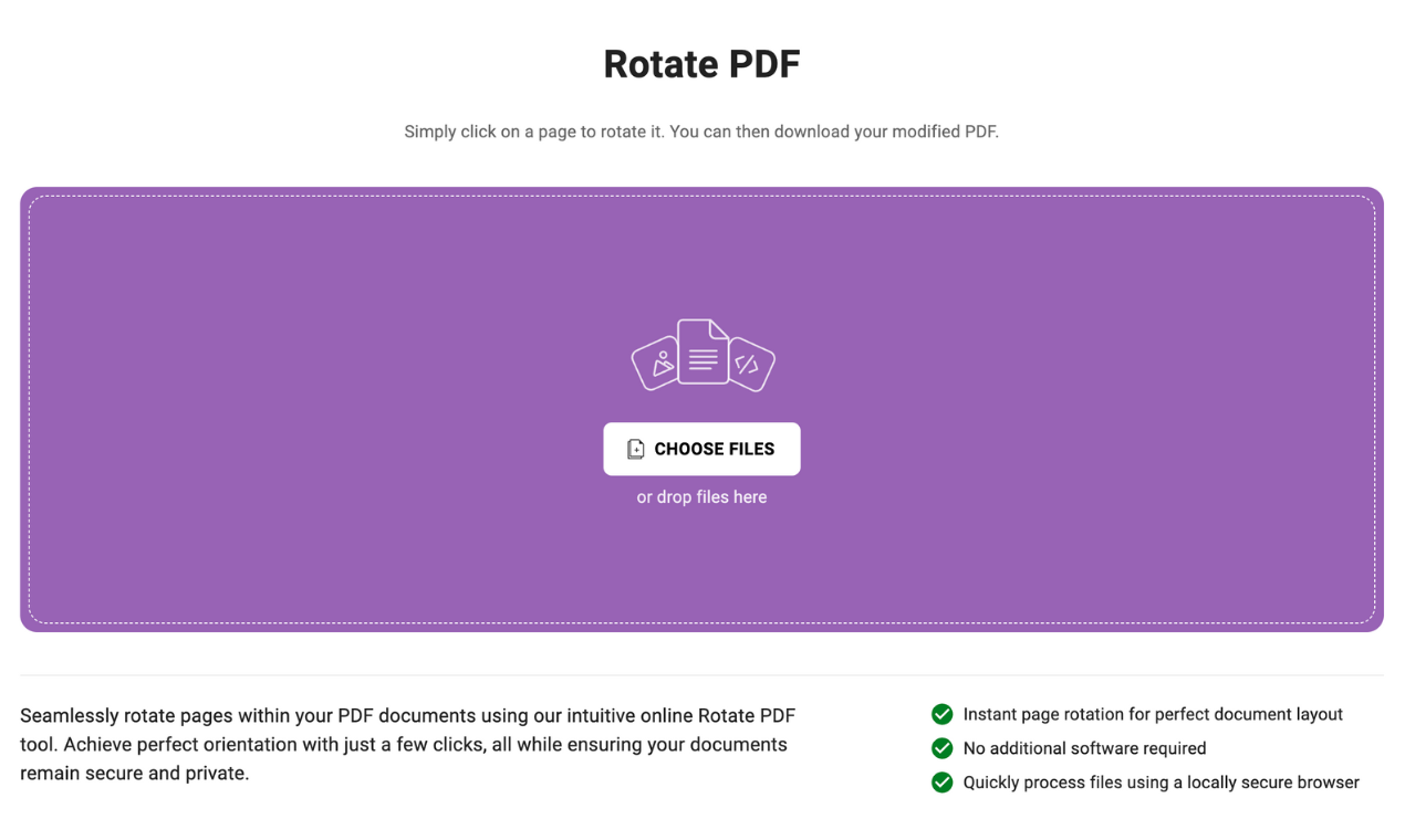 Rotate PDF gallery image