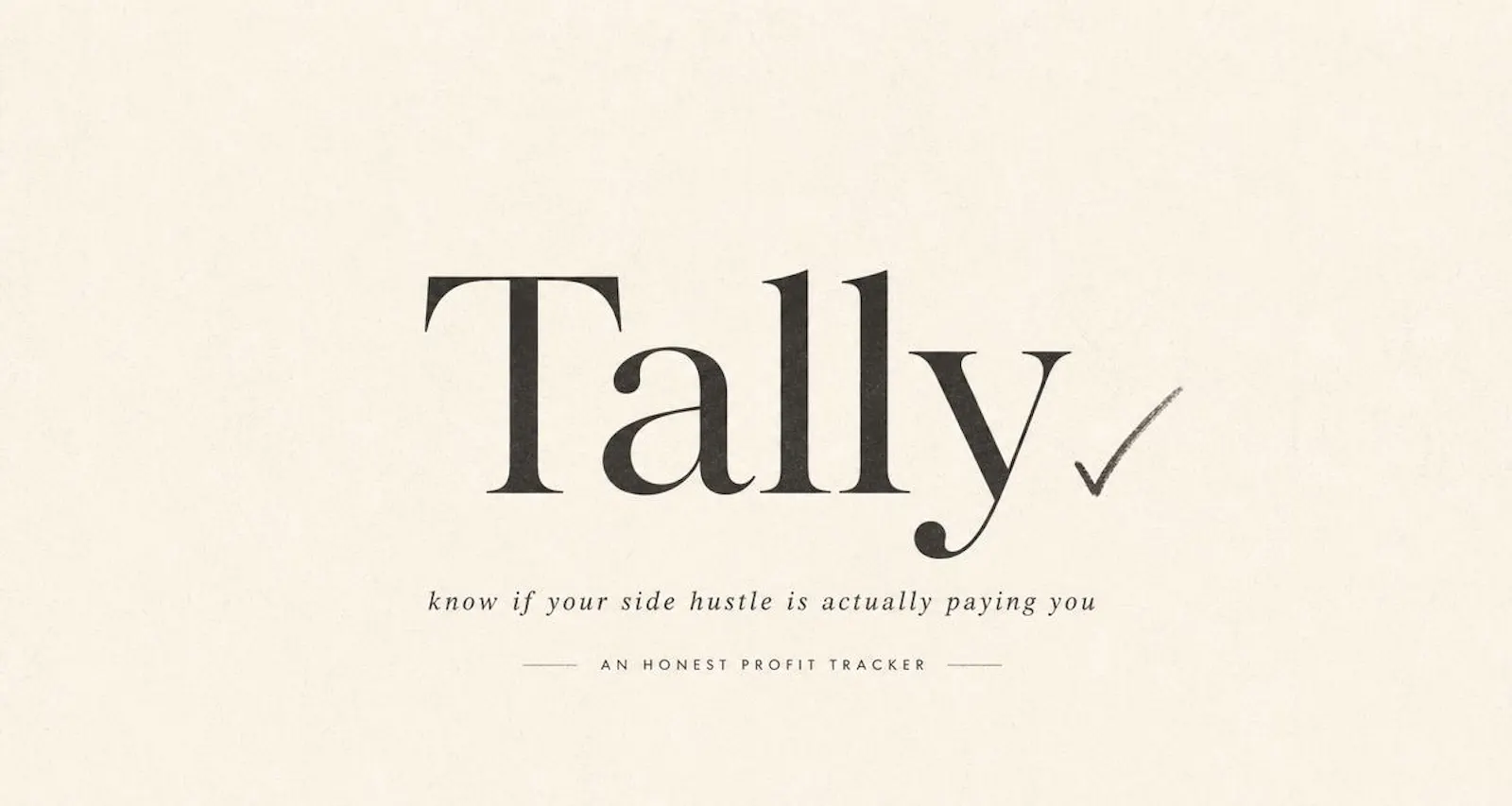Tally screenshot 1