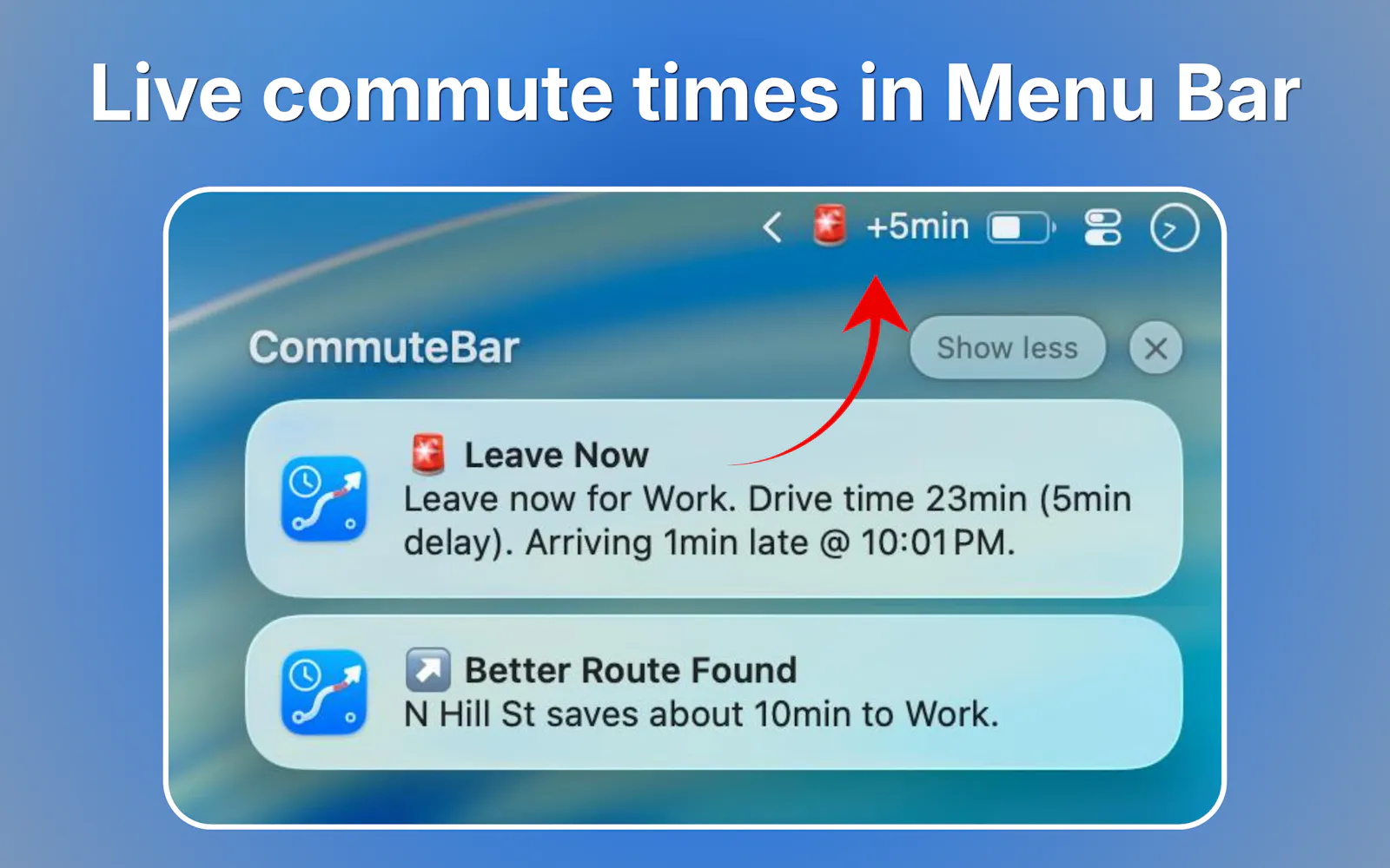 CommuteBar screenshot 3