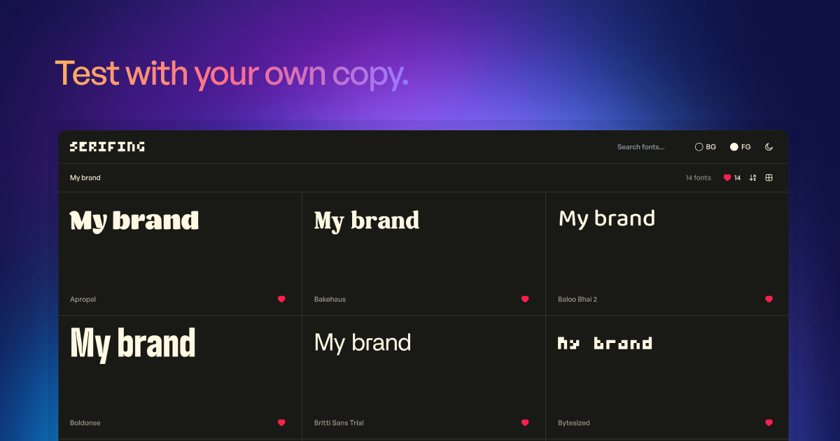 Serif.ing gallery image