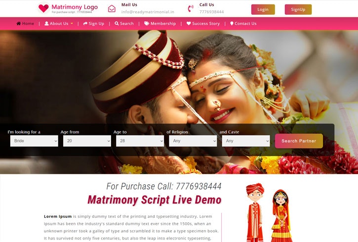 Matrimony Script