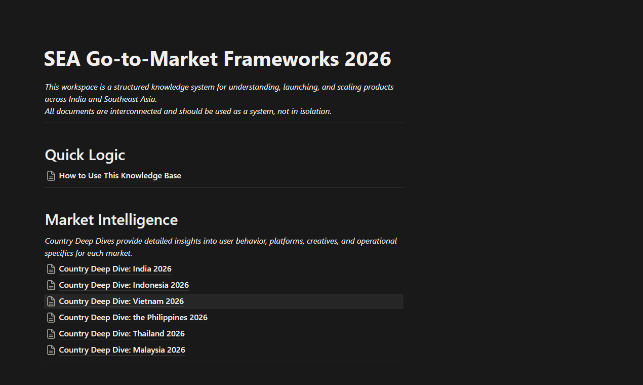 SEA GTM Frameworks 2026 gallery image