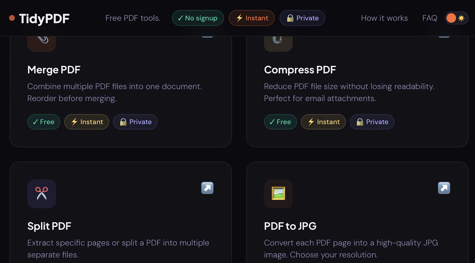 TidyPDF screenshot 2