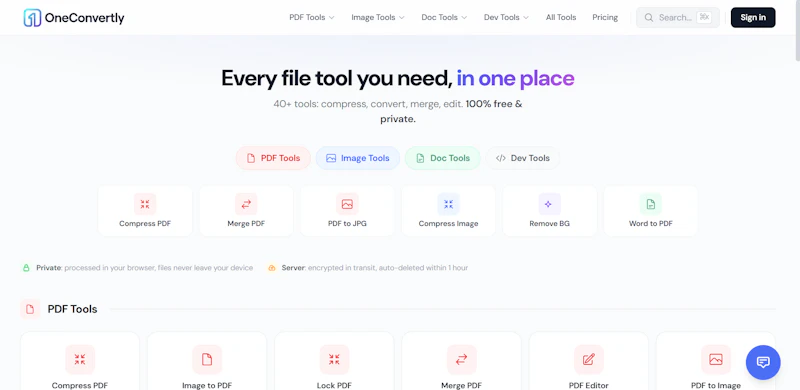 OneConvertly screenshot 2