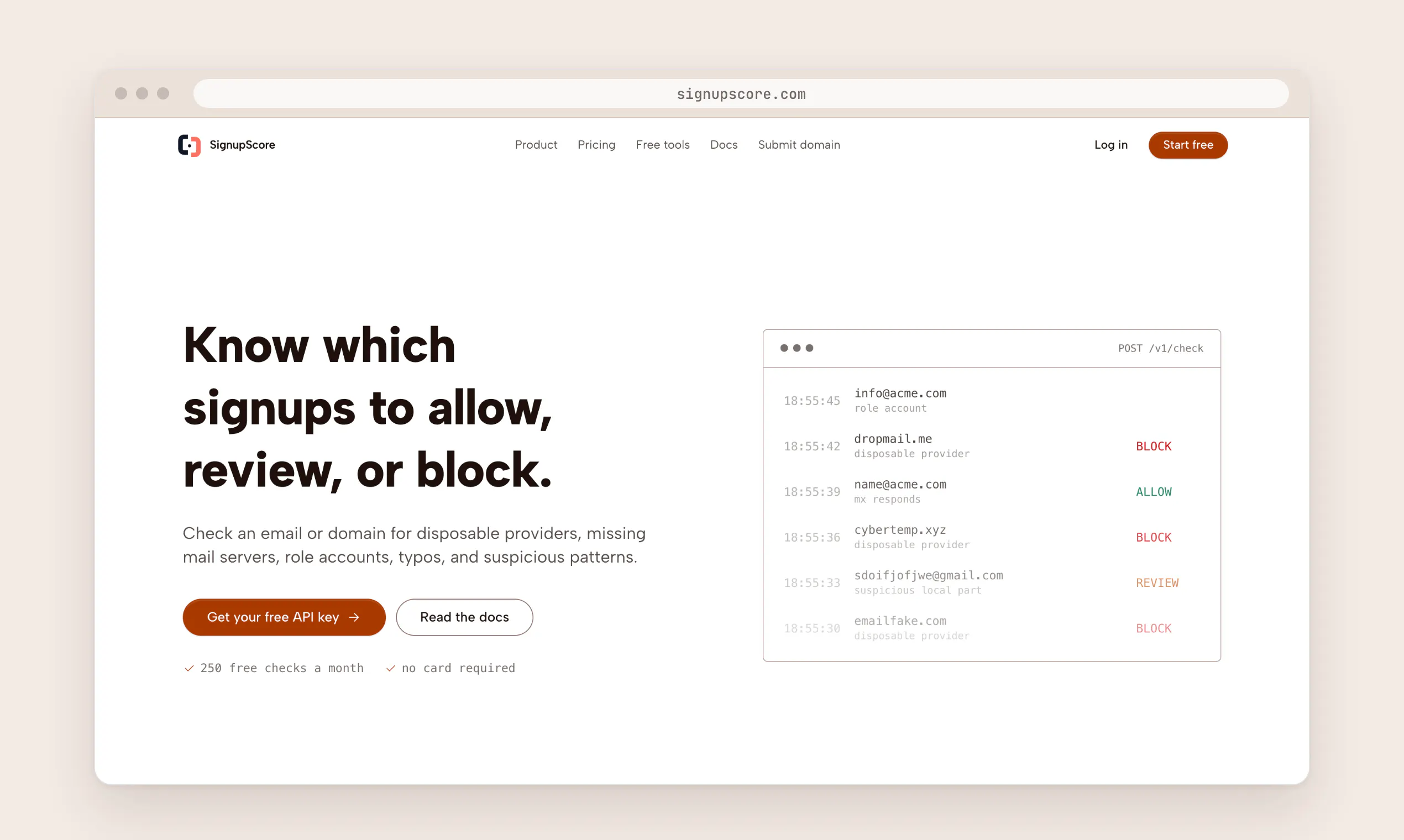 Signupscore screenshot 1