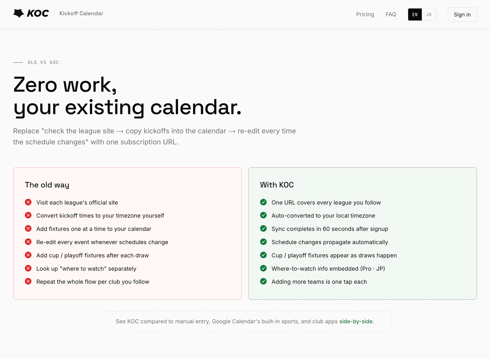 Kickoff Calendar screenshot 6