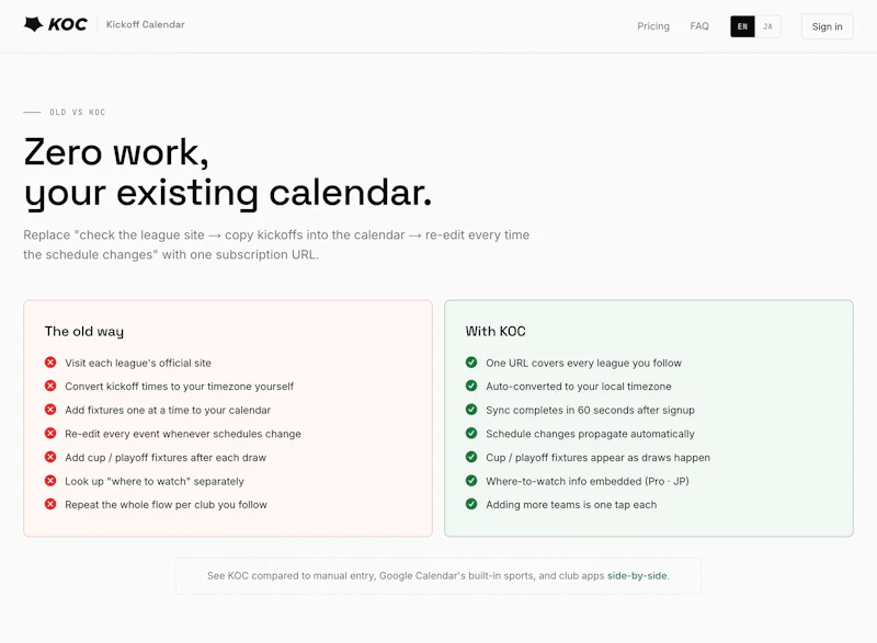 Kickoff Calendar screenshot 6