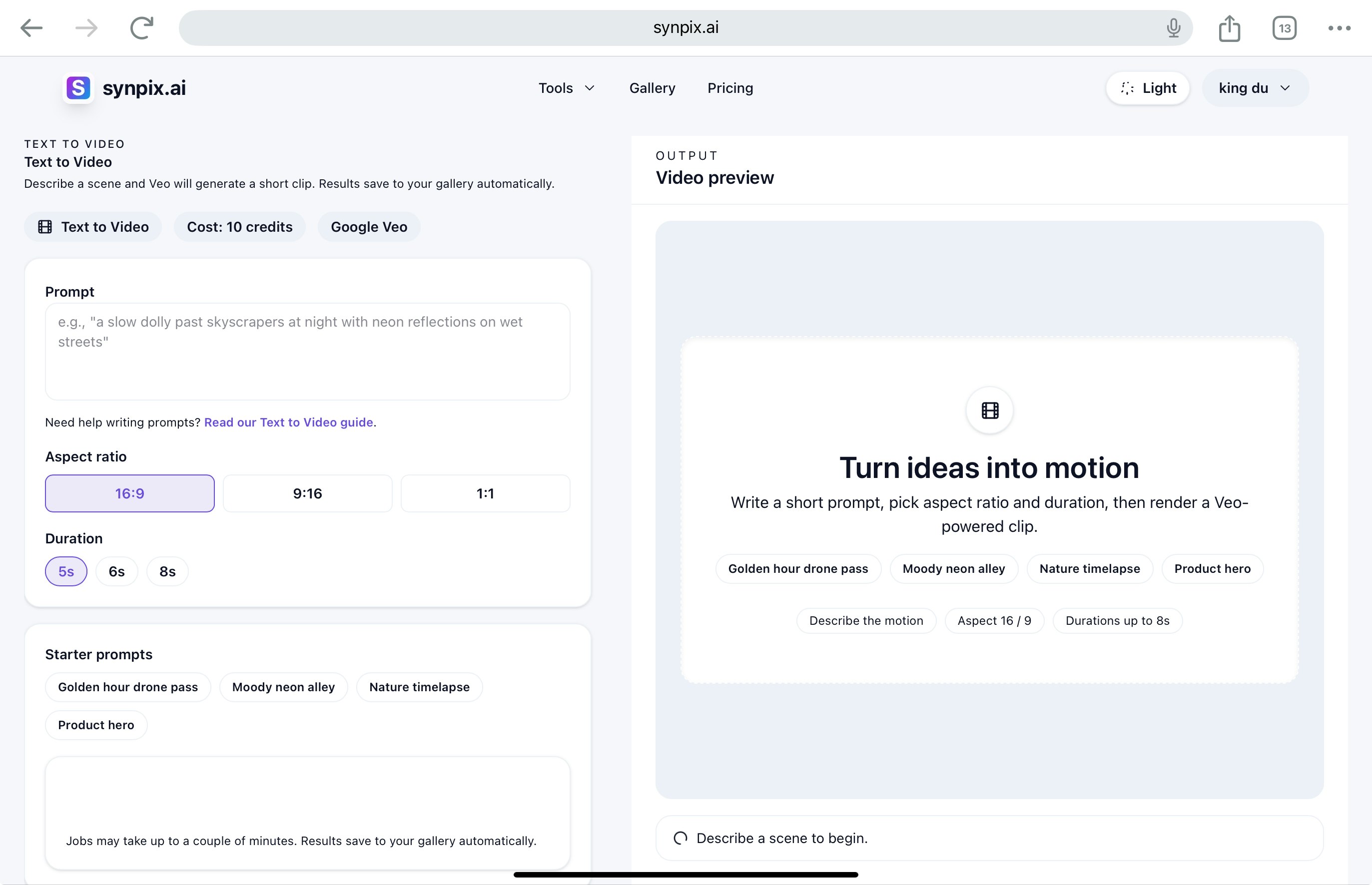 Synpix AI - Main product screenshot demonstrating key features and user interface