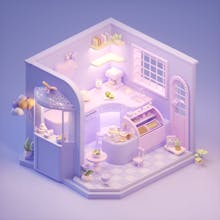 c4d and octane isometric project files gallery image