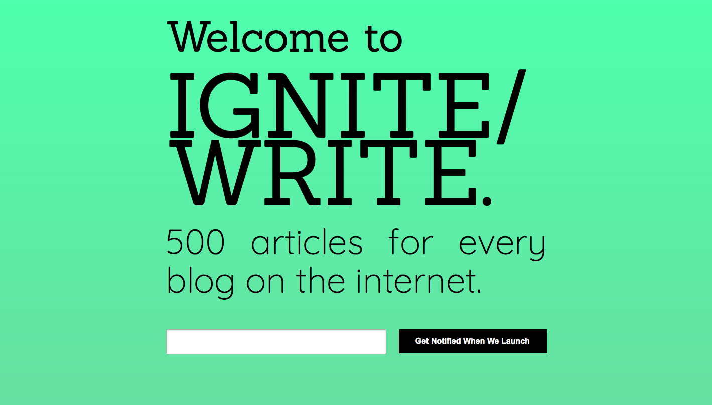 IGNITE / WRITE