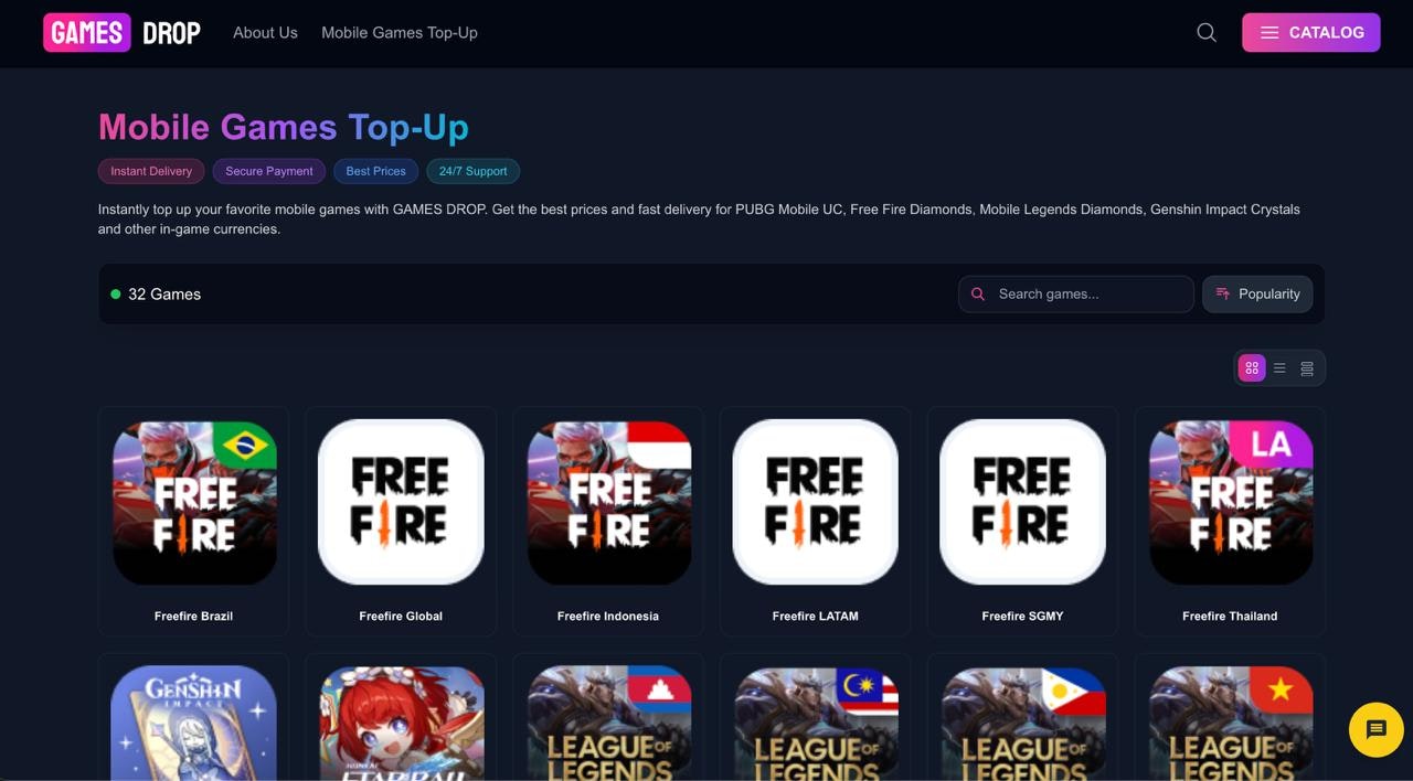 GamesDrop - 遊戲玩家和企業的數字商品和API media 3