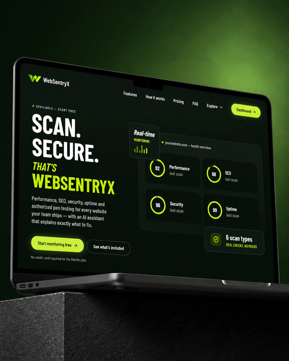 WebSentryX product banner