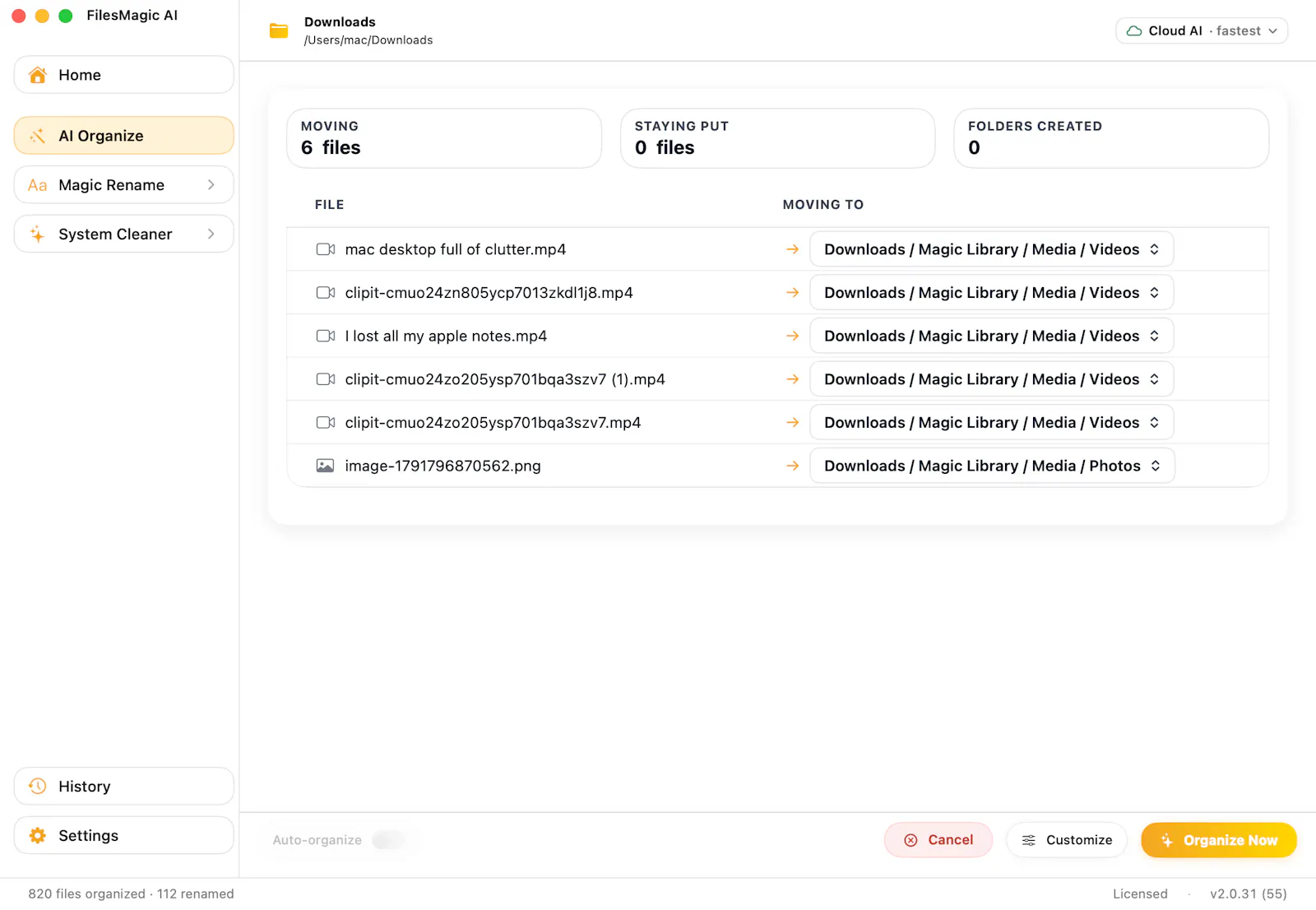 Files Magic AI File Rename & Organizer screenshot 3