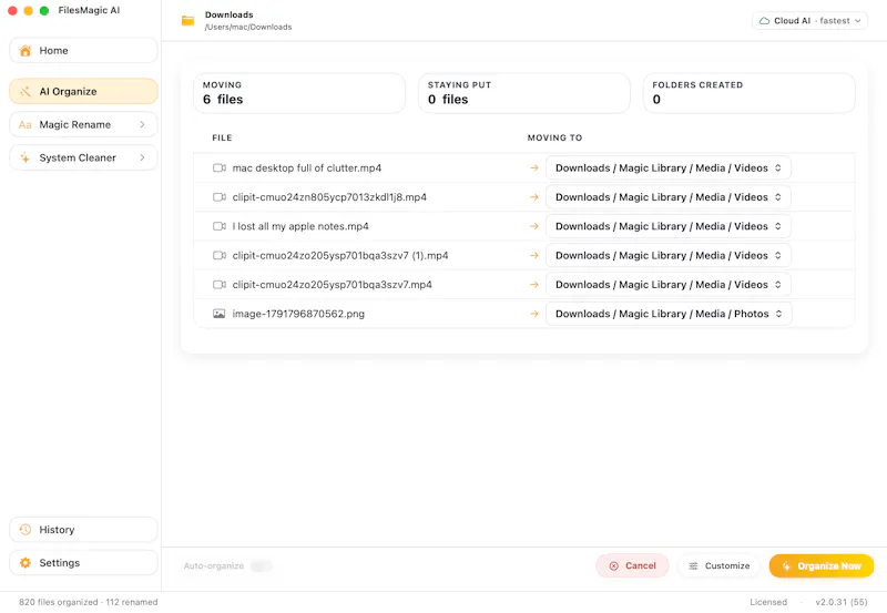 Files Magic AI File Rename & Organizer screenshot 3