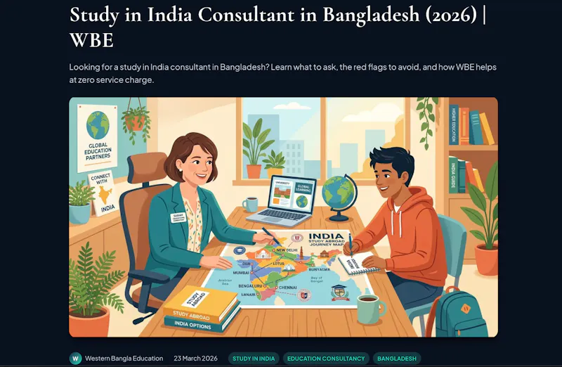 Study in India Consultant Bangladesh screenshot 1