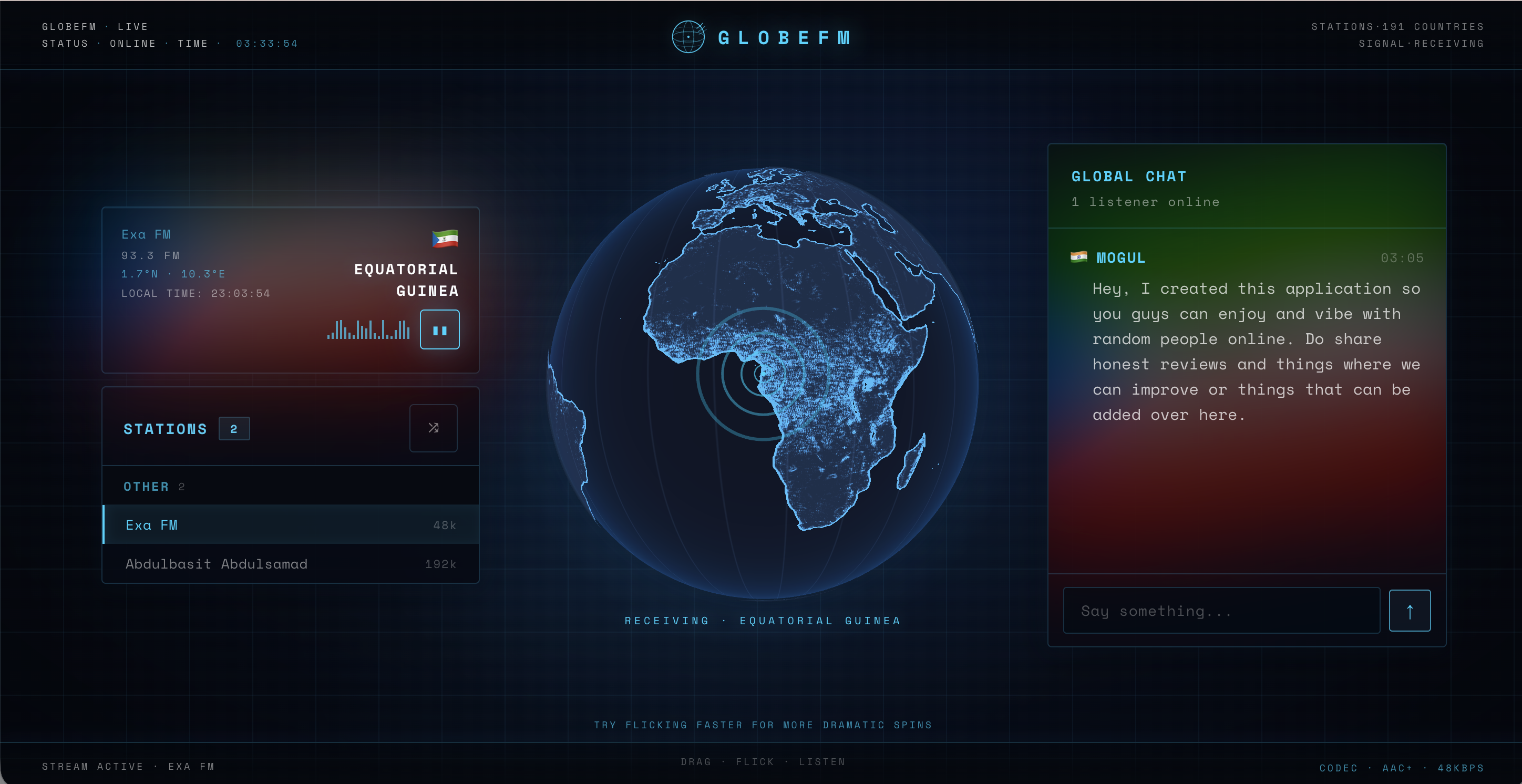 GlobeFM — Live Radio From Every Country - Screenshot 2 showing product features and functionality