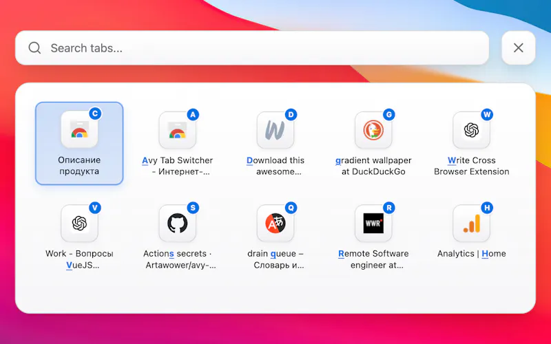 Avy Tab Switcher screenshot 4