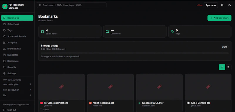 Smart Bookmark Manager screenshot 1