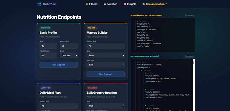 HealthIQ API screenshot 1
