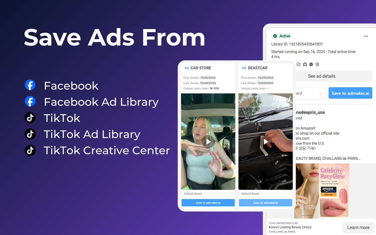 AI Ads Library - Ad Finder - Screenshot 2 showing product features and functionality