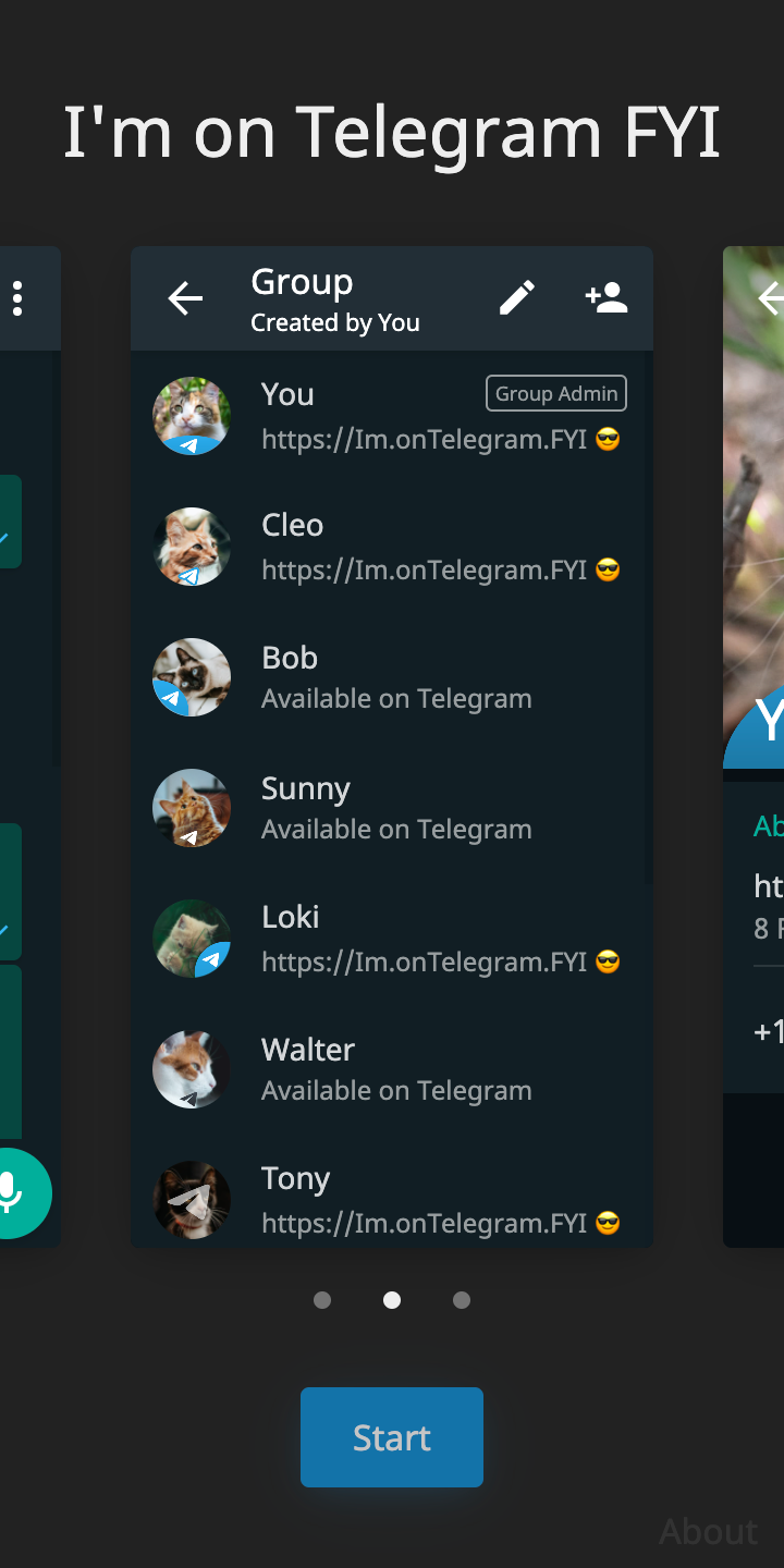 I'm on Telegram FYI gallery image
