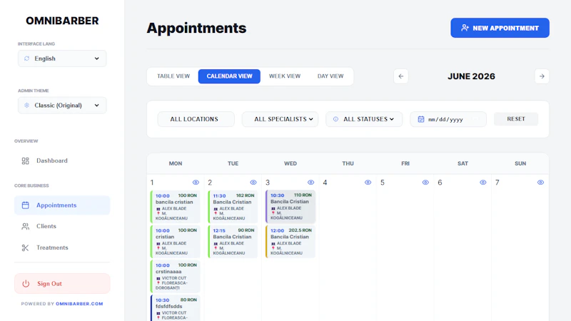 OMNIBARBER The Booking System you need screenshot 11