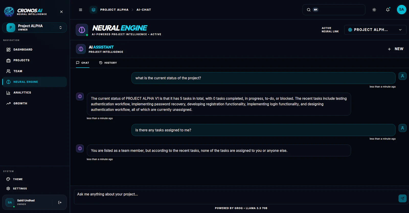 Cronos AI screenshot 3