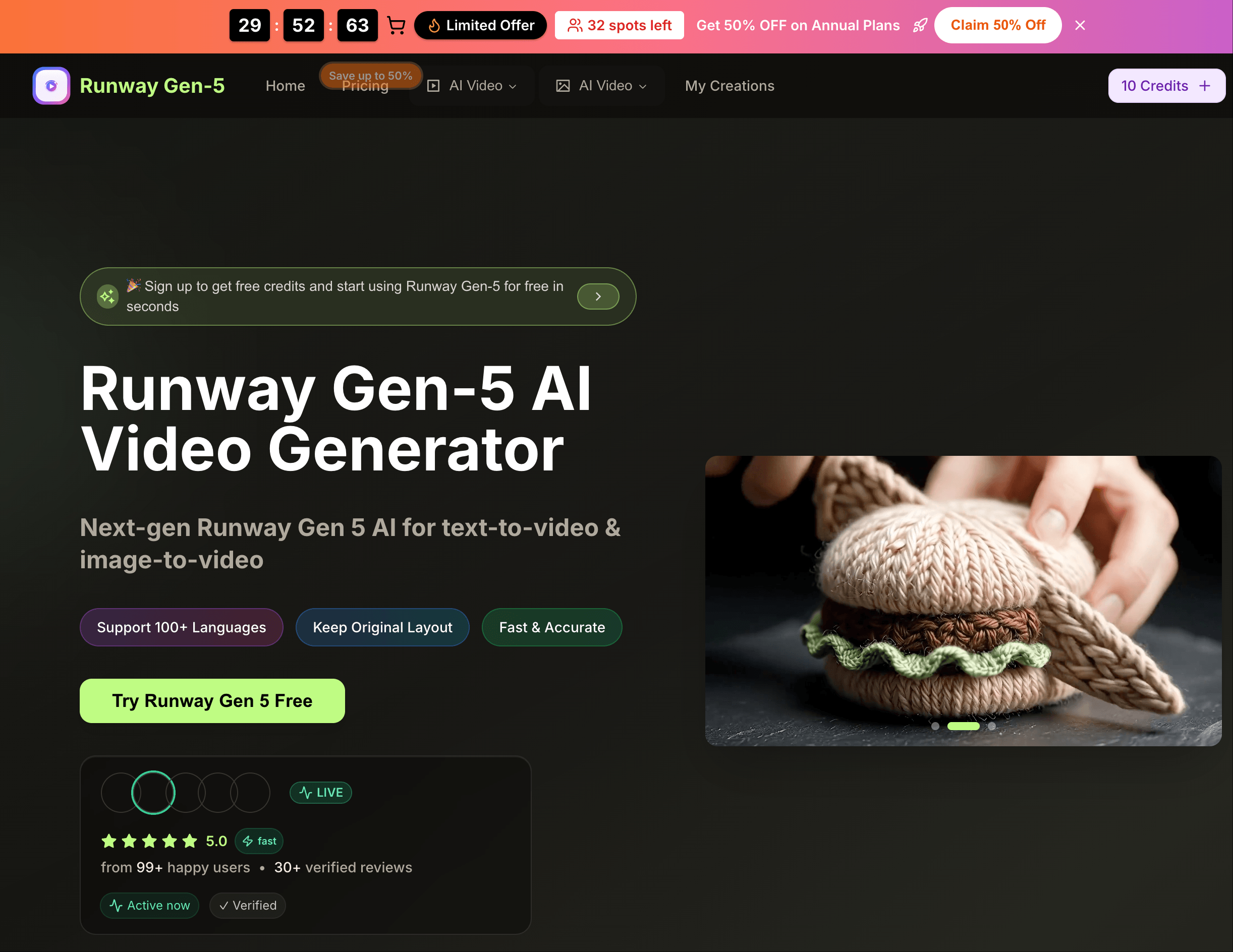 Runway Gen-5 gallery image