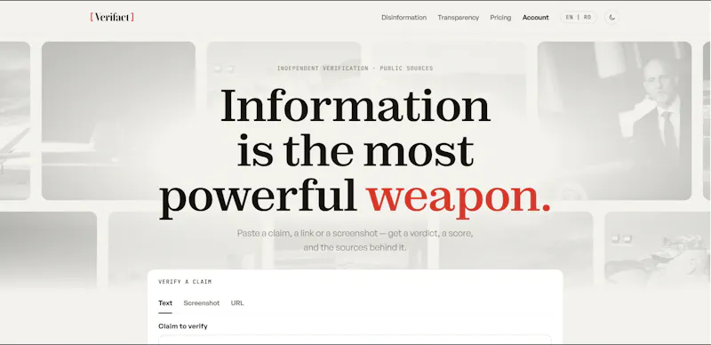 Verifact screenshot 1