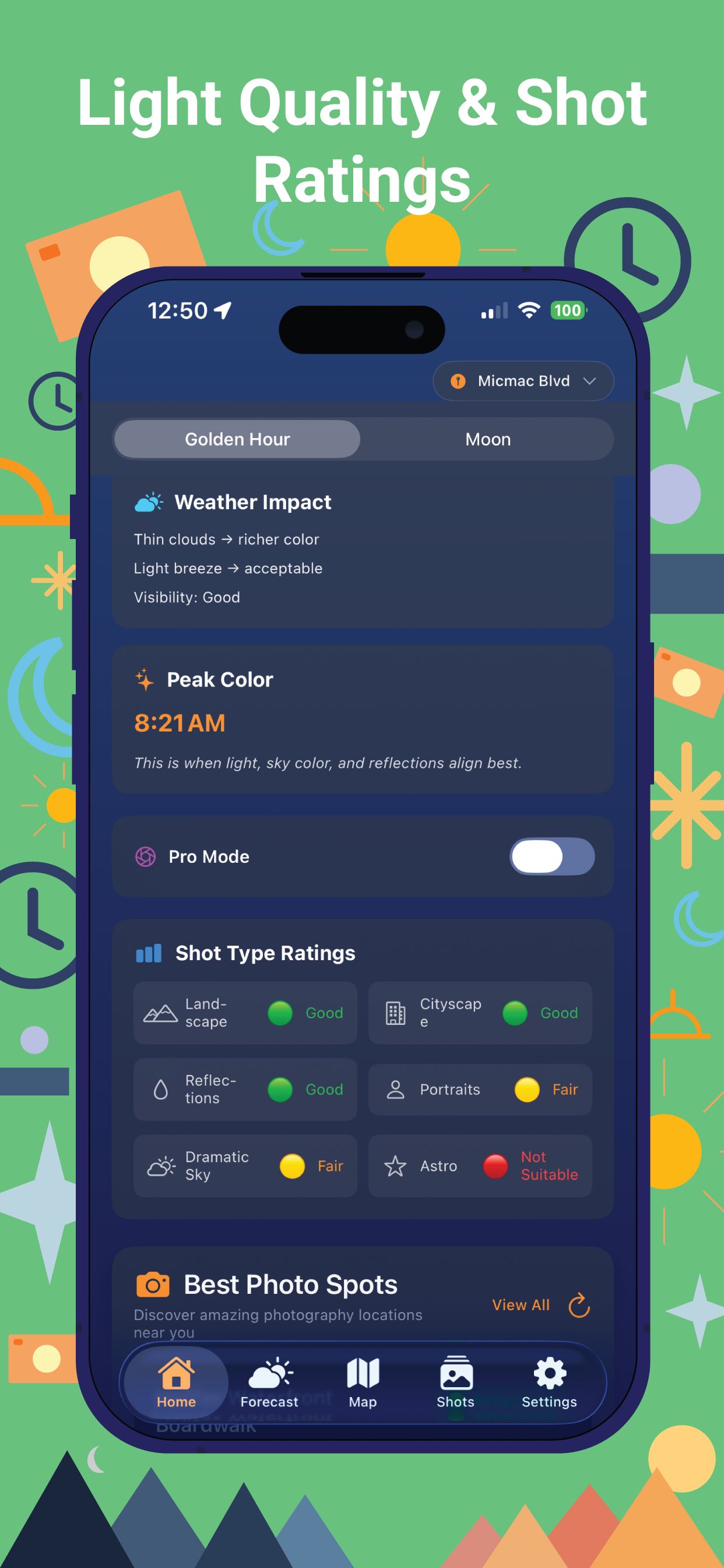 Golden Hour & Blue Hour - Screenshot 2 showing product features and functionality