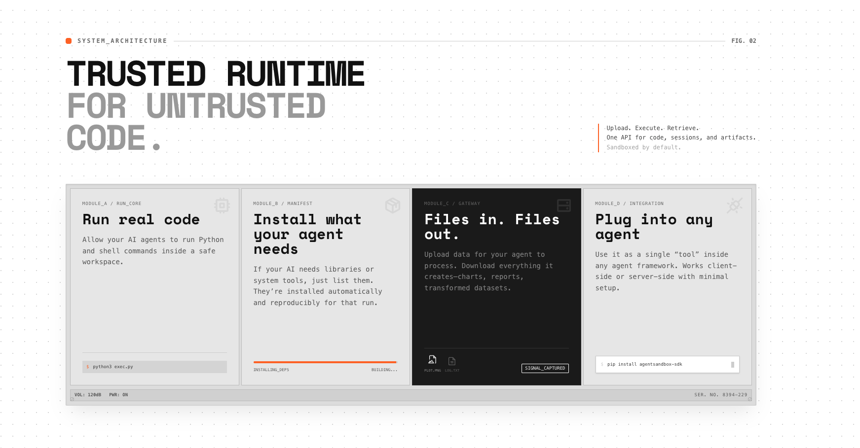 Agent Sandbox - Screenshot 4 showing product features and functionality