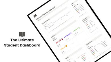 The Ultimate Student Dashboard | Notion gallery image