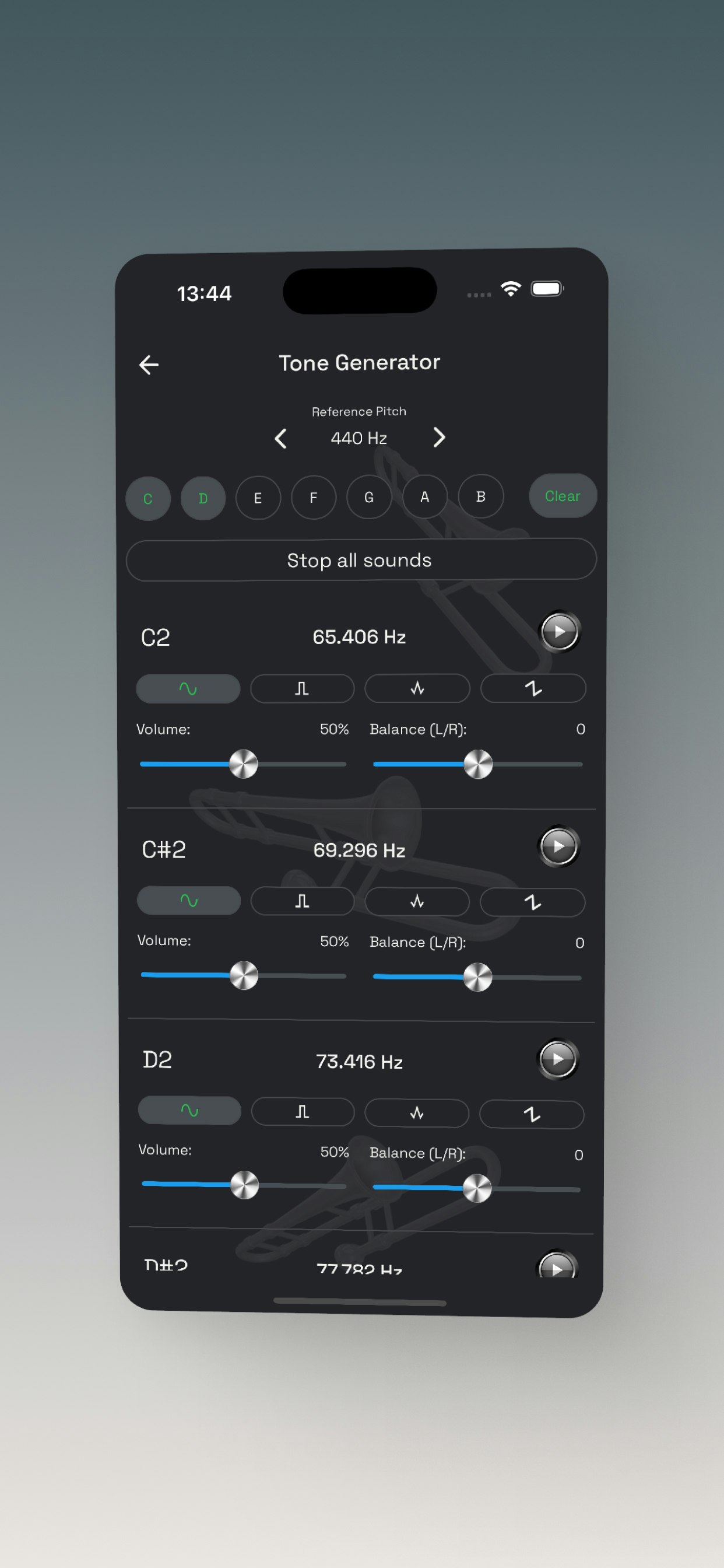 Trombone Tuner: Tone Generator gallery image