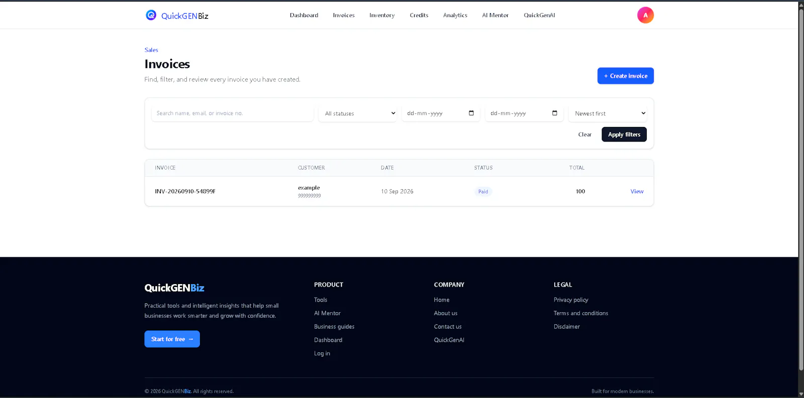 QuickGENBiz screenshot 5