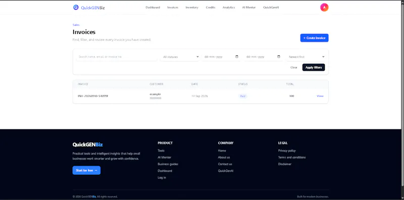 QuickGENBiz screenshot 5