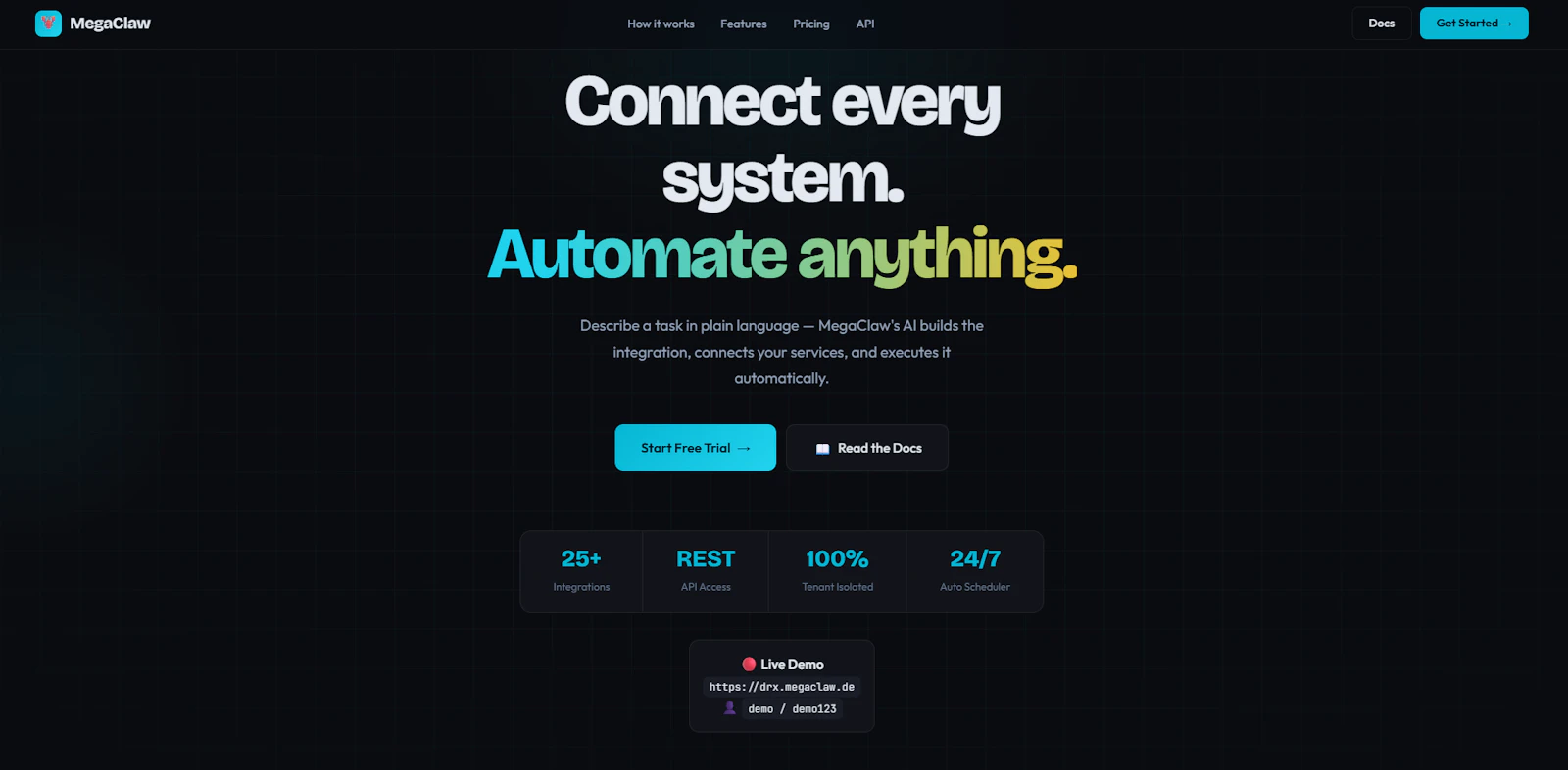 MegaClaw screenshot 2