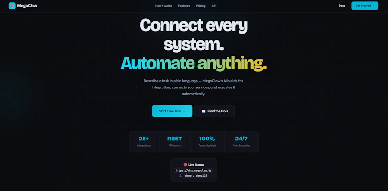 MegaClaw screenshot 2