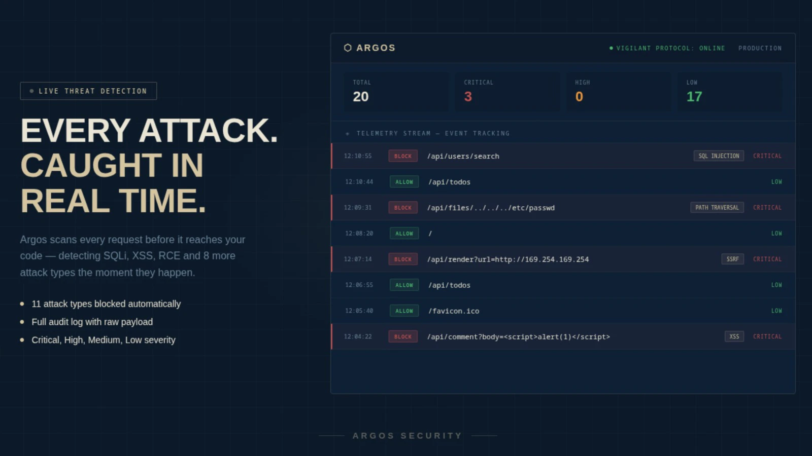 Argos SecOps screenshot 2