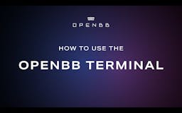 The OpenBB Terminal media 1