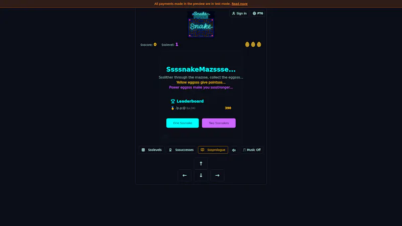 SnakeMaze screenshot 2