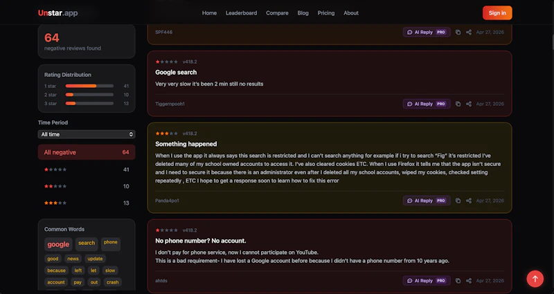 unstar.app screenshot 4