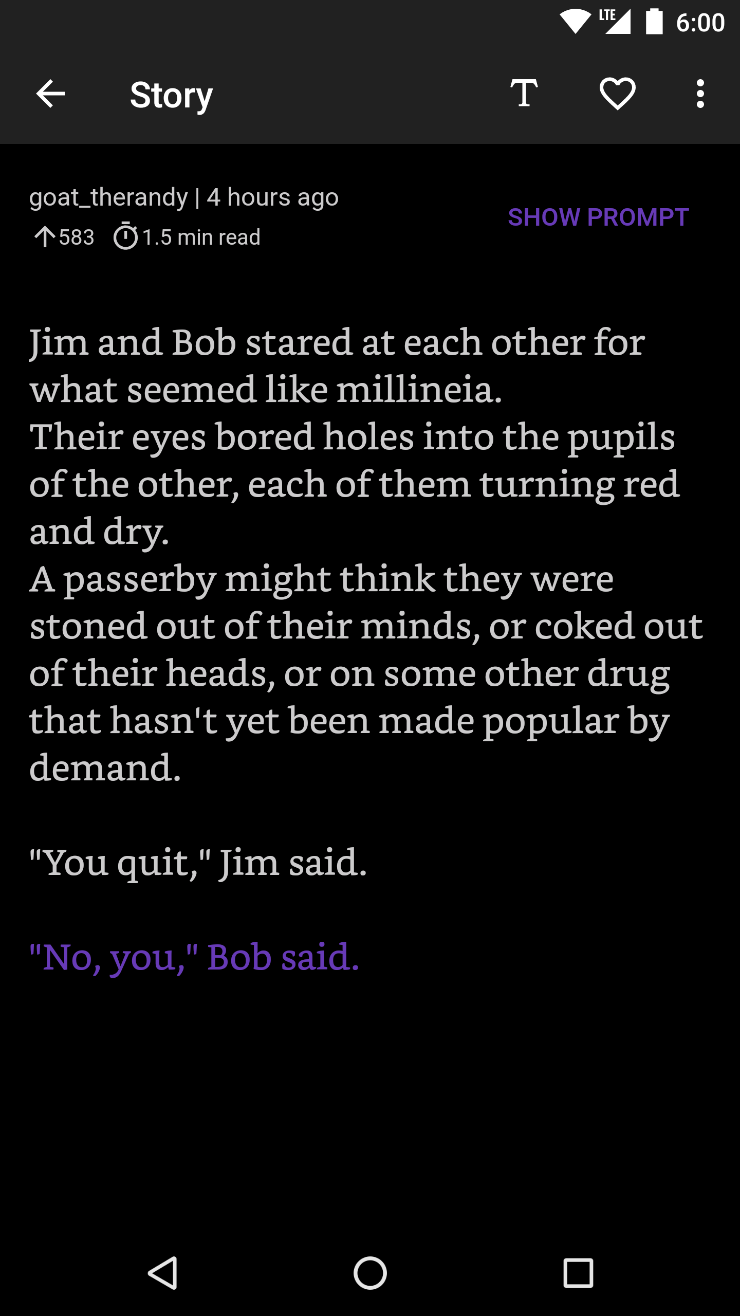 Writing Prompts Reader gallery image